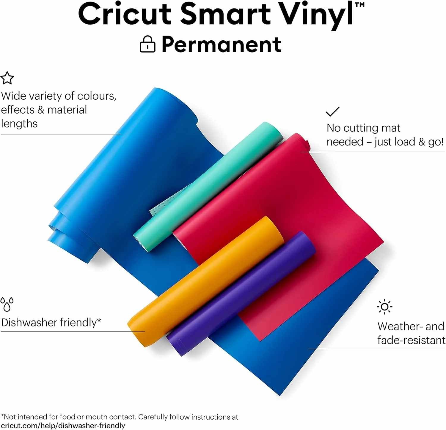 Smart Vinyl materials for Cricut Joy - Perfect for matless cutting and easy crafting